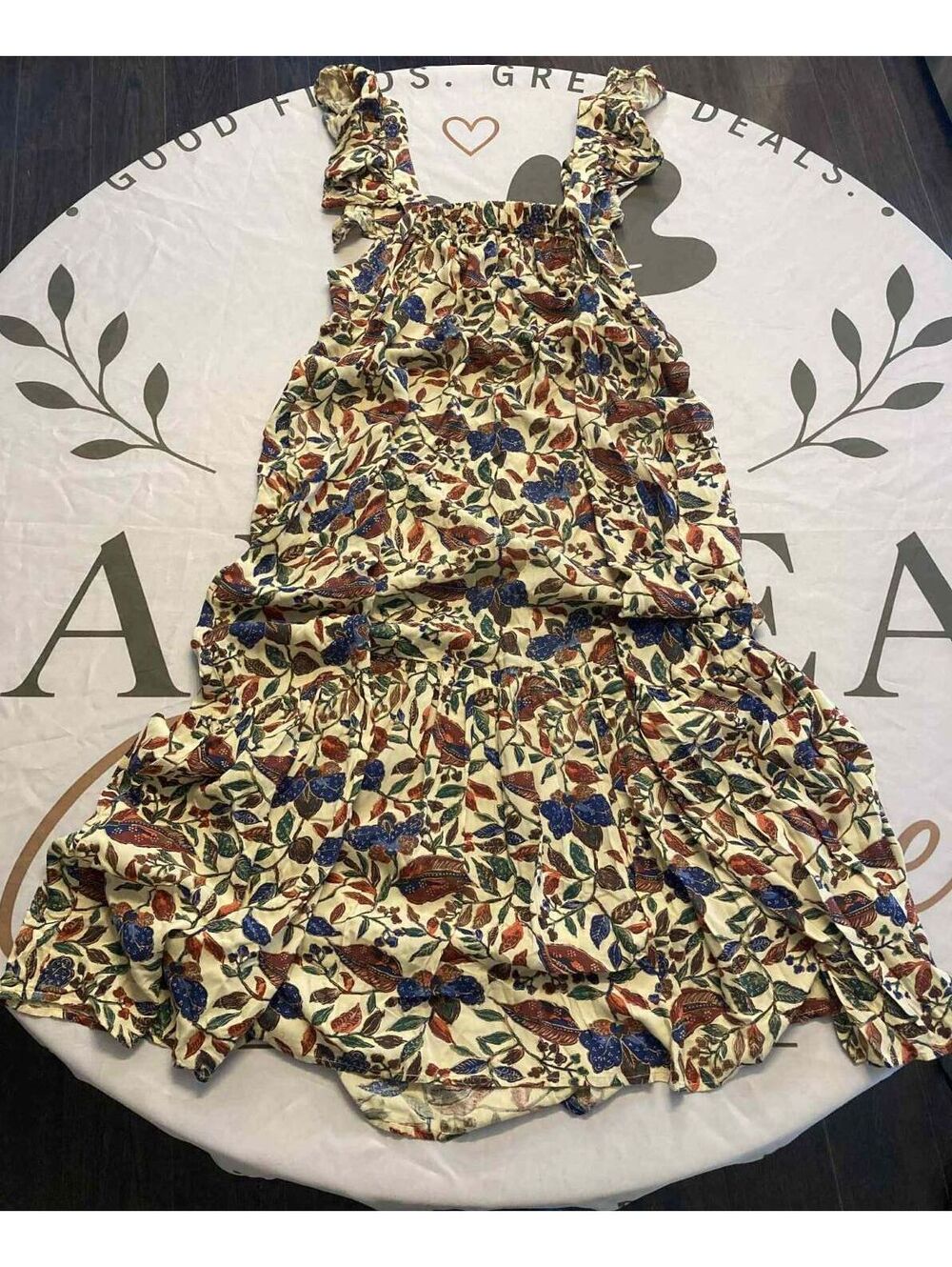 House of Harlow 1960 Floral Ruffle Strap Dress Size S